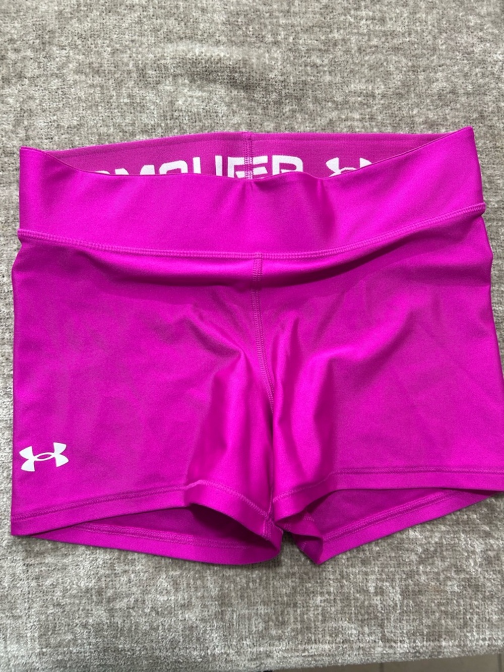 Under Armour Women's Magenta Performance Bike Shorts